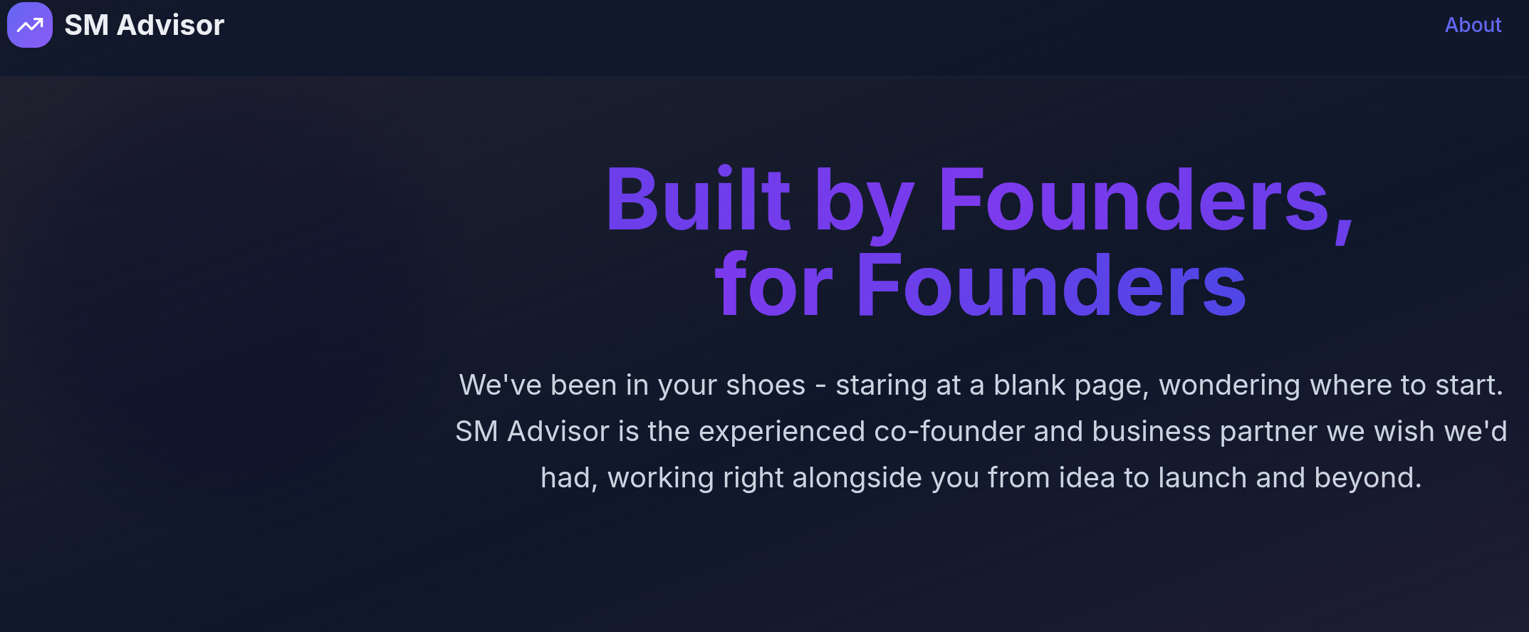 StartUp Minded landing page — optimize your processes with technology